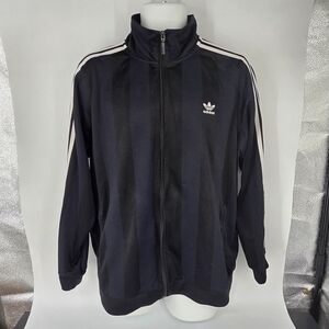 Adidas Originals White Stripe Track Jacket Full Zip Trefoil Logo Men's XL